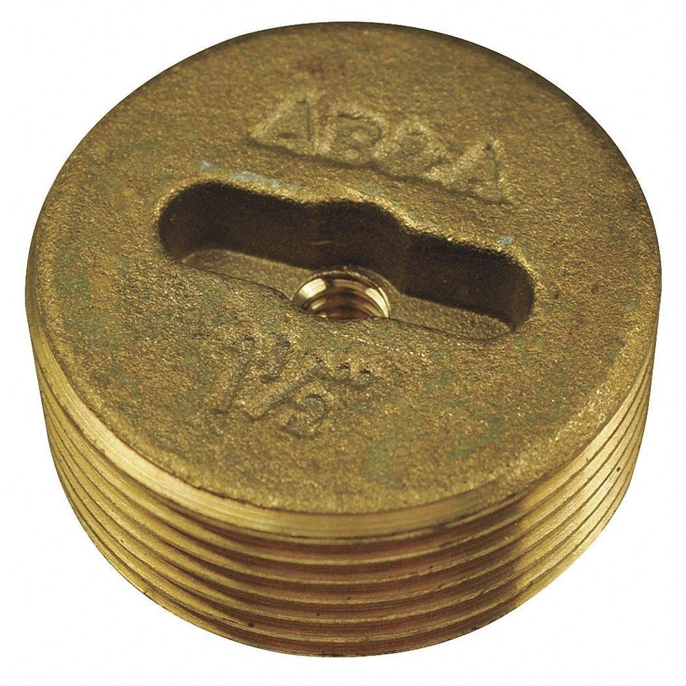 Ab&A Brass Los Angeles Style Cleanout Plug - 60365