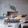LaModaHome Written God Religious Leaf Patterned Decorative Metal Table Black Wall D cor,Living Room, Bedroom, Kitchen, Bathroom Interior Decoration, Wall Hanging view 1