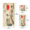 ALAZA Japanese Geisha Vintage Soft 3 Piece Bath Towels Set for Bathroom Spa Hotel, 1 Bath Towel+ 1 Hand Towel+ 1 Washcloth view 3