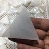 1pc White Folk Crafts Healing Crystal Stone Selenite Triangular Slice for Home Decoration view 2