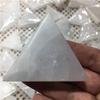 1pc White Folk Crafts Healing Crystal Stone Selenite Triangular Slice for Home Decoration view 4