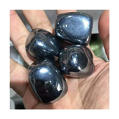 Bulk Crystals Healing Gemstone Natural Quartz terahertz Tumbled Stones for Home Decoration 300g 20-25mm