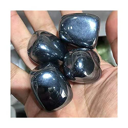 Bulk Crystals Healing Gemstone Natural Quartz terahertz Tumbled Stones for Home Decoration 300g 20-25mm