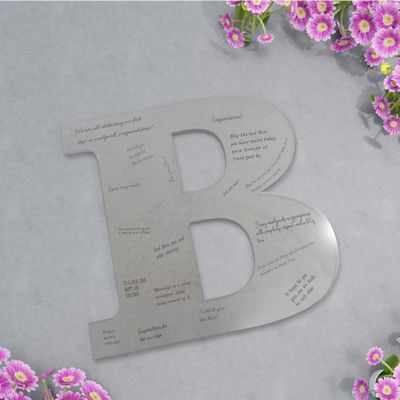 EGD Acrylic Letters Wedding Guest Book | Wedding Decorations | Modern Wedding Decor | Guest Book Alternative | Event Sign in