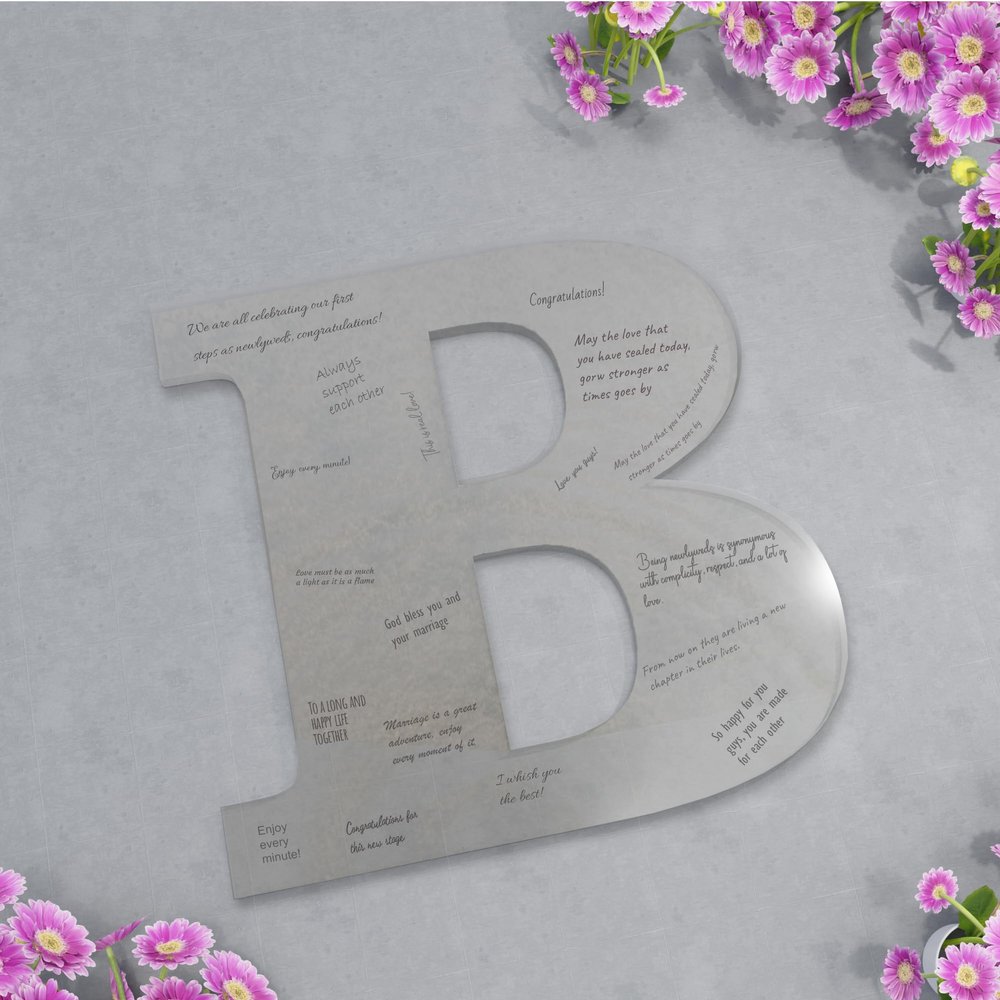 EGD Acrylic Letters Wedding Guest Book | Wedding Decorations | Modern Wedding Decor | Guest Book Alternative | Event Sign in