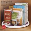 Copco Non-Skid Pantry Cabinet Lazy Susan Turntable, 18-Inch, White/Purple view 3