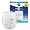 Vicks NaturalCare Cool Mist Ultrasonic Humidifier, Small Room Humidifier for Bedroom, Diffuser with Nighttime Light, Works with Vicks VapoPads, White view 1