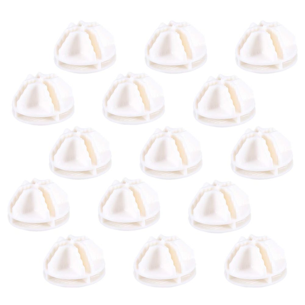 ifundom 20Pcs Wire Cube Plastic Connectors for Modular Organizer Closet and Cube Storage Shelving White Clasp Buckle Clips for Wire Shelf Systems