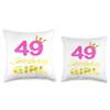 49th Birthday Girl Princess Cute Art For 49 Years Old Throw Pillow view 3