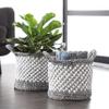 Deco 79 Storage Basket, S/2 12", 11" H, Grey view 1