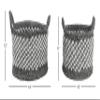 Deco 79 Storage Basket, S/2 12", 11" H, Grey view 3