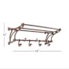 Deco 79 Wall Shelf, 43" L x 18" W x 11" H, Brown view 2
