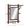 Deco 79 Wall Shelf, 16" L x 9" W x 20" H, Brown view 2