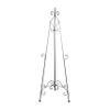 Deco 79 Metal Scroll Display Easel Tall Adjustable Floor Standing Easel with Gold Accents, Display Stand 21" x 27" x 65", Black view 1