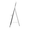 Deco 79 Metal Scroll Display Easel Tall Adjustable Floor Standing Easel with Gold Accents, Display Stand 21" x 27" x 65", Black view 3