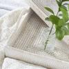 Deco 79 Rattan Living Room Decor Tray Ottoman Tray, Set of 2 Serving Tray 26", 23"W, Cream view 2