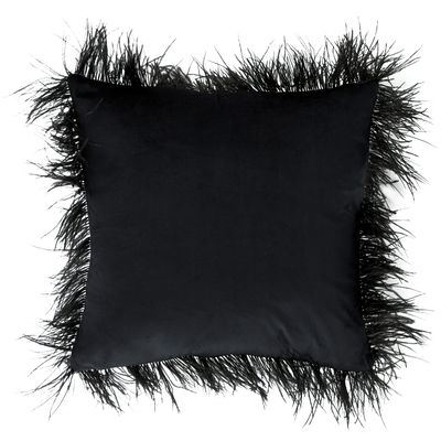 Deco 79 Pillow Decorative Pillow Decorative, 23" L x 23" W x 6" H, Black