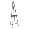 Deco 79 Metal Display Easel Large Adjustable Floor Standing Easel with Chain Support and Wood Tray, Display Stand 16' x 18' x 52', Black view 1