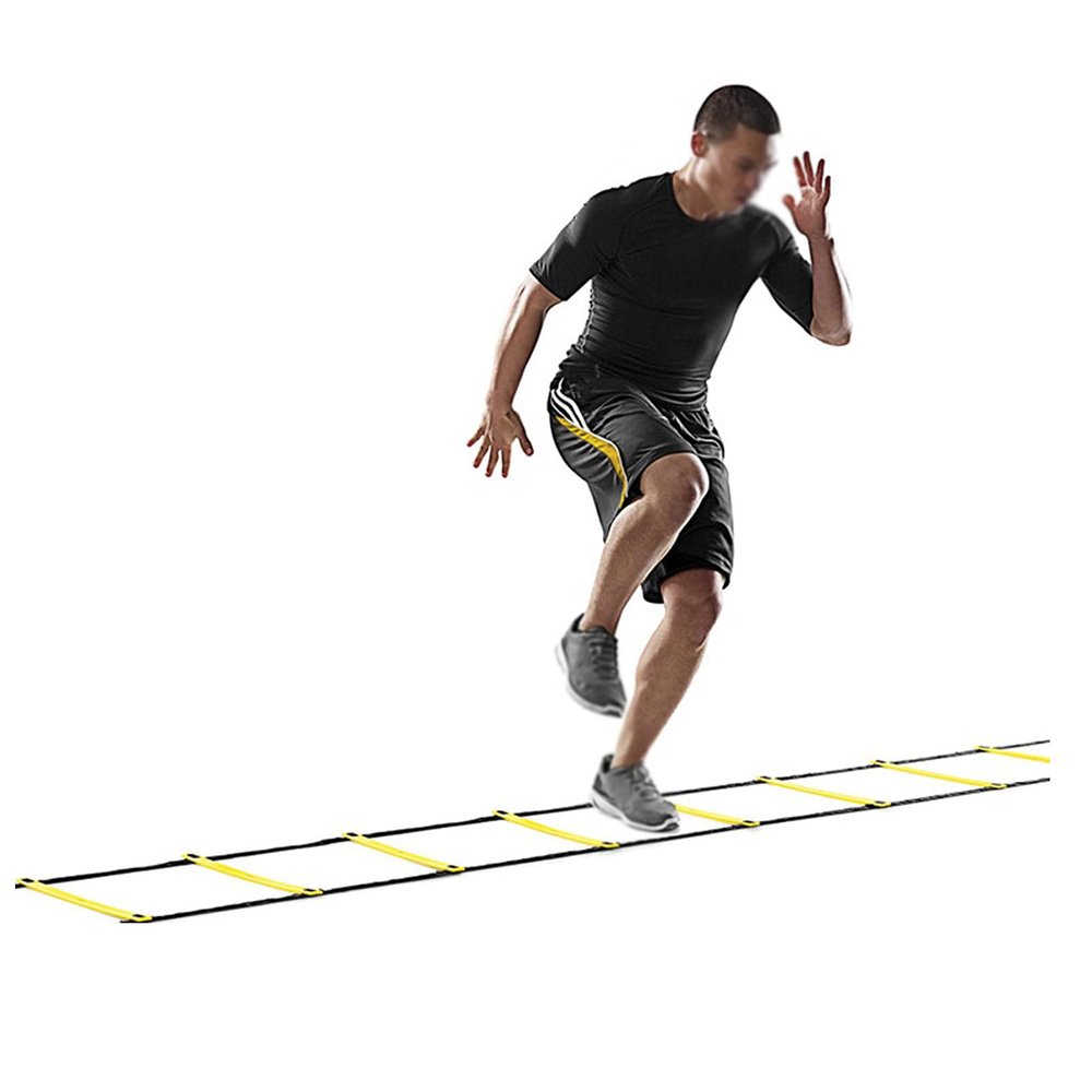 Agility Ladder Agility Ladder, Adjustable Speed Ladder Training Ladder, Sports Fitness Training Set, for Sports Training/Athletic Footwork, with Bag(Size:8M)