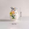 jinyi2016SHOP Flower Vase Vase High end Three Dimensional Handmade Butterfly Flower Ceramic Vase Home Furnishingsdecorations Craftshigh-end Gift Ideas for Girlfriends Wedding Gifts Decorative Vases view 2