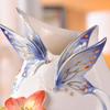 jinyi2016SHOP Flower Vase Vase High end Three Dimensional Handmade Butterfly Flower Ceramic Vase Home Furnishingsdecorations Craftshigh-end Gift Ideas for Girlfriends Wedding Gifts Decorative Vases view 3