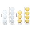 jinyi2016SHOP Flower Vase Ins Wind Transparent Yellow Bubble Vase Flower Arrangement Hydroponic Spherical Glass Small Vase Set Up Wedding Home Decoration Or Office Decoration Decorative Vases view 2