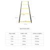 Agility Ladder Multifunction Agile Training Ladder,Fitness Training Set, Fixed Rungs Agility Ladder, for Outdoor Basketball Football Tennis Sports Training(Size:3.4M) view 2