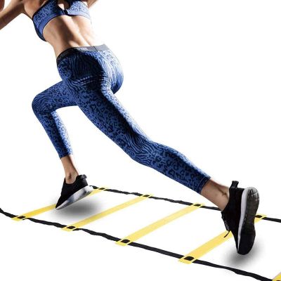 Agility Ladder Raise Speed Agility Training Ladder, Adjustable Agility Ladder, Exercise Equipment, for Football, Track Field, Basketball, Footwork, Workout Drills(Size:3M)