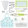Tovla Jr. Kids Baking Gift Set with Storage Case - Cooking Kit for Children - Educational Baking Sets - Real Kid Baking Supplies with Decorating Tools Set with Apron (Dinosaur) view 2