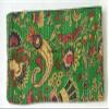 Multicolor Handmade Crown Mukut Print Kantha Quilting Kantha Blanket Bed Cover King Kantha Bedspread Bohemian Bedding Cotton Kantha with 2 Pillow Cover (Green 1, 90X108inch with 2 Pillow Cover) view 2