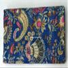 Multicolor Handmade Crown Mukut Print Kantha Quilting Kantha Blanket Bed Cover King Kantha Bedspread Bohemian Bedding Cotton Kantha with 2 Pillow Cover (Blue 1, 108X108inch with 2 Pillow Cover) view 2