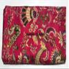 Multicolor Handmade Crown Mukut Print Kantha Quilting Kantha Blanket Bed Cover King Kantha Bedspread Bohemian Bedding Cotton Kantha with 2 Pillow Cover (Pink, 108X108inch with 2 Pillow Cover) view 2