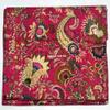 Multicolor Handmade Crown Mukut Print Kantha Quilting Kantha Blanket Bed Cover King Kantha Bedspread Bohemian Bedding Cotton Kantha with 2 Pillow Cover (Pink, 108X108inch with 2 Pillow Cover) view 4