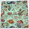 Multicolor Handmade Crown Mukut Print Kantha Quilting Kantha Blanket Bed Cover King Kantha Bedspread Bohemian Bedding Cotton Kantha with 2 Pillow Cover (Turquoise, 108X108inch with 2 Pillow Cover) view 1