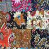 Multicolor Handmade Crown Mukut Print Kantha Quilting Kantha Blanket Bed Cover King Kantha Bedspread Bohemian Bedding Cotton Kantha with 2 Pillow Cover (Multi Patch, 108X108inch with 2 Pillow Cover) view 3