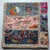Handmade Crown Mukut Print Kantha Quilting Kantha Blanket Bed Cover King Kantha Bedspread Bohemian Bedding Cotton Kantha With 2 pillow Cover (Multi Patch Less, 108X108inch With 2 pillow Cover) view 1