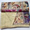 Handmade Crown Mukut Print Kantha Quilting Kantha Blanket Bed Cover King Kantha Bedspread Bohemian Bedding Cotton Kantha With 2 pillow Cover (Multi Patch Less, 108X108inch With 2 pillow Cover) view 4
