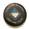 29 Year NA Blue & Gold Diamond Style Recovery, Clean, Medallion, Chip, Coin, Token view 2