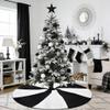 Sofevaim Black and White Tree Skirt, 36'' Lollipop Halloween Christmas Decoration Tree Ornaments, Valentine's Day Tree Mat for New Year Spring Easter Holiday Party Decor view 4