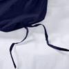 100% Organic Cotton Edge Ruffle Duvet Cover Set with Zipper Closure and Corner Ties, Queen/Full Size Navy Blue Solid, 600 TC Ultra Soft Luxury 1 Duvet Cover with 4 Pillow Protector (5 PC) view 4