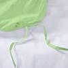 100% Organic Cotton Edge Ruffle Duvet Cover Set with Zipper Closure and Corner Ties, Twin/Twin XL Size Sage Green Solid, 600 TC Ultra Soft Luxury 1 Duvet Cover with 4 Pillow Protector (5 PC) view 4