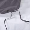 100% Organic Cotton Edge Ruffle Duvet Cover Set with Zipper Closure and Corner Ties, Twin/Twin XL Size Dark Grey Solid, 600 TC Ultra Soft Luxury 1 Duvet Cover with 4 Pillow Protector (5 PC) view 4