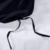 100% Organic Cotton Edge Ruffle Duvet Cover Set with Zipper Closure and Corner Ties, Queen/Full Size Black Solid, 600 TC Ultra Soft Luxury 1 Duvet Cover with 4 Pillow Protector (5 PC) view 4