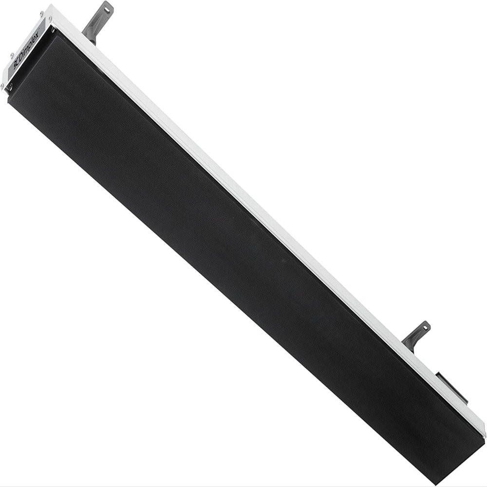 Dimplex DLW Series Electric Patio Heater, Weatherproof, Black, 1500W - Premium Radiant Heater for Indoor and Outdoor Use - Slim Profile Outside Heater Perfect for Ceiling and Wall Mount Application