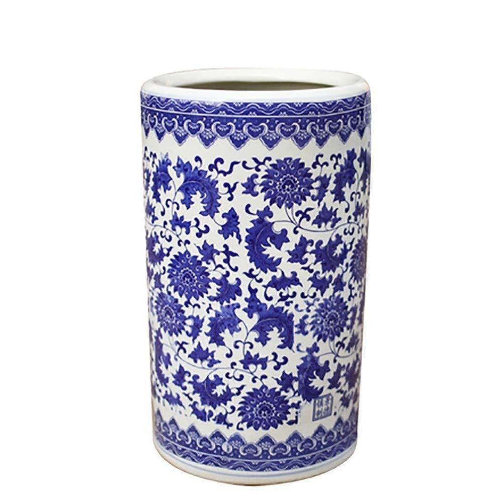 LXDZXY Umbrella Stands,Umbrella Stand - Porcelain Indoor Entryway, Home Front Door Umbrellas Holder for Canes Walking Sticks, 40 X 24Cm,Style-3