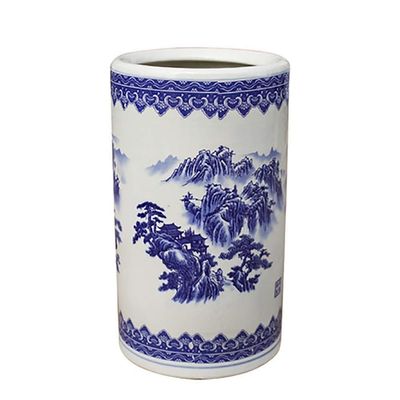 LXDZXY Umbrella Stands,Umbrella Stand - Porcelain Indoor Entryway, Home Front Door Umbrellas Holder for Canes Walking Sticks, 40 X 24Cm,Style-1