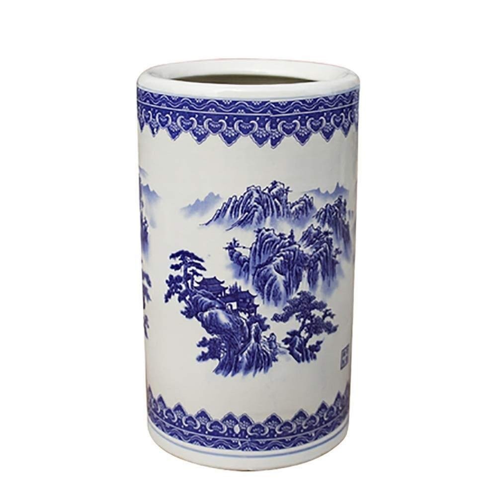 LXDZXY Umbrella Stands,Umbrella Stand - Porcelain Indoor Entryway, Home Front Door Umbrellas Holder for Canes Walking Sticks, 40 X 24Cm,Style-1