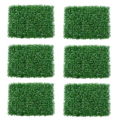 Eeneme Artificial Plant Fence, Simulation Lawn Panels, Artificial Trellis Screening, Faux Boxwood Mats, 40 * 60cm Greenery Wall Backdrop for Home Outdoor Garden Privacy (6pcs)