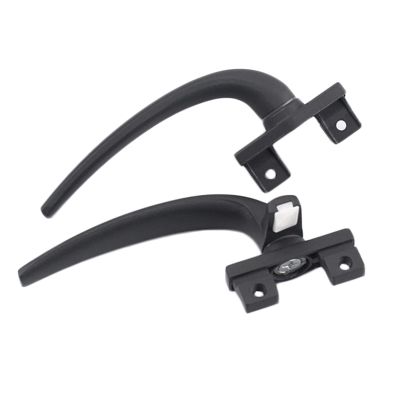 2 Pieces of Window Handles, Casement Windows, Universal in-line Type, Locking Window Handles, Fastener Door and Window Accessories, Replacement Window Cranks (Color : Gray)