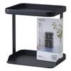 Marna K749BK 2-Tier Slim Black Condiment Rack, Good Lock Container, Steel, 5.6 x 4.6 x 5.6 in, 6.6 lbs view 1